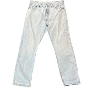 Levi's 501 Button Fly Light Blue Women's Straight Leg Jeans 33x30